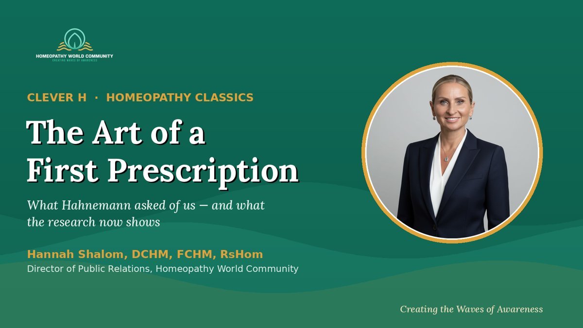 The Art of a First Prescription